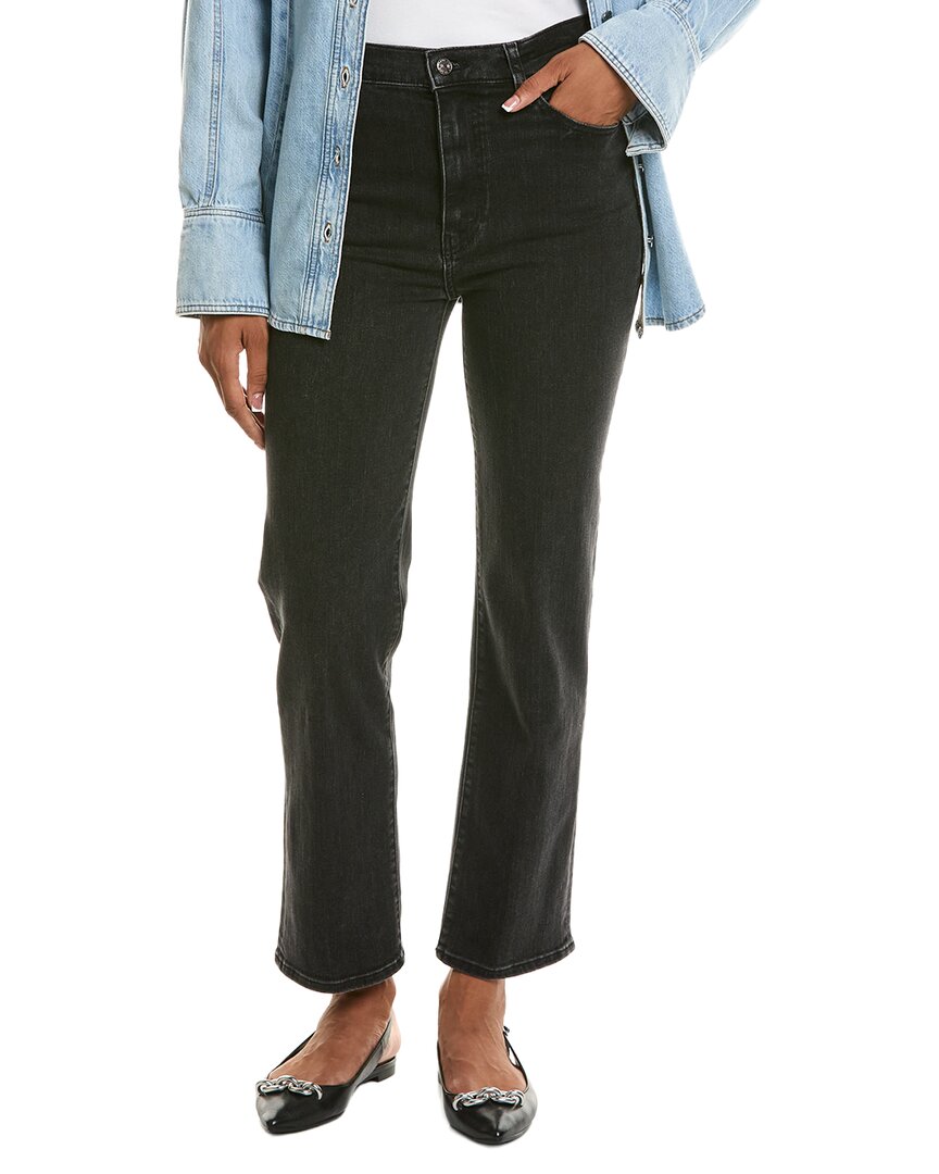 Frame Le Sleek Straight Meteor Jean In Black