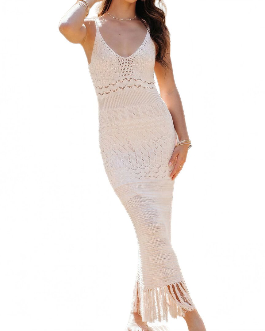 Elaine Midi Dress In White