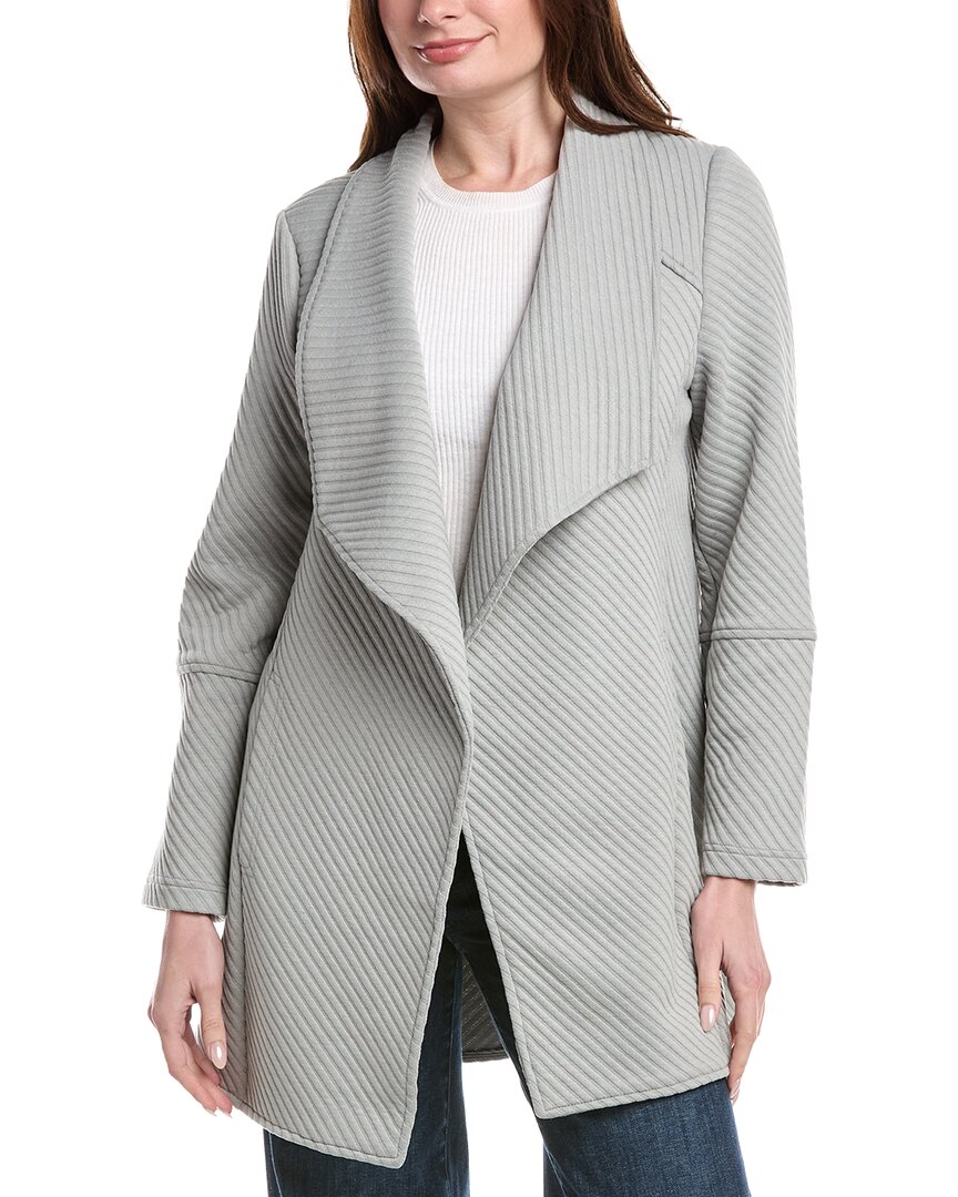 Sam Edelman Drape Front Jacket In Gray