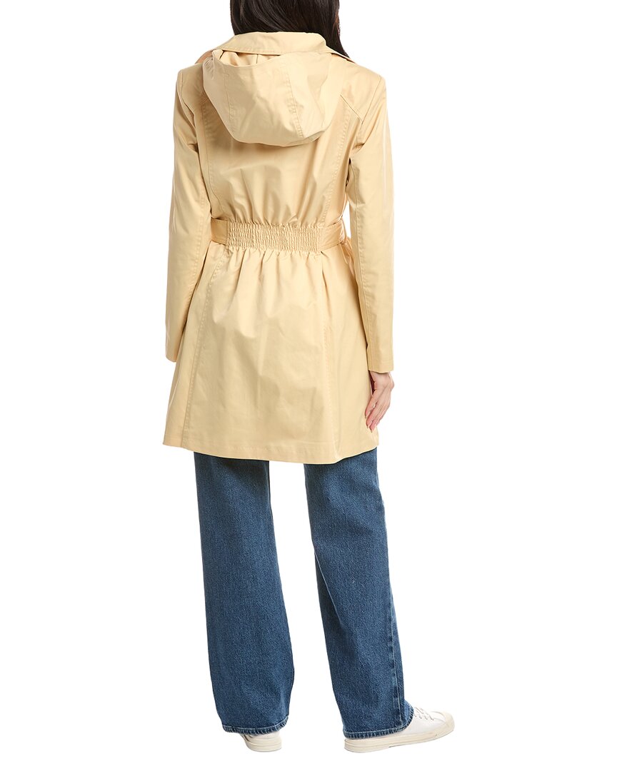 Sam Edelman Double-breasted Trench Coat In Yellow