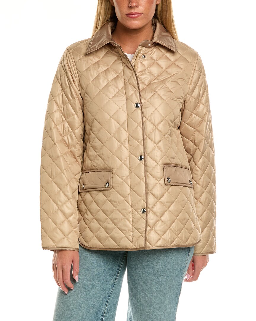 Sam Edelman Quilted Jacket In Brown