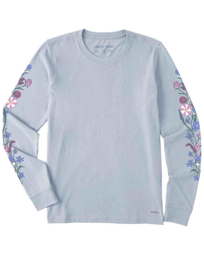 Life Is Good ® Long Sleeve Crusher T-shirt In Blue