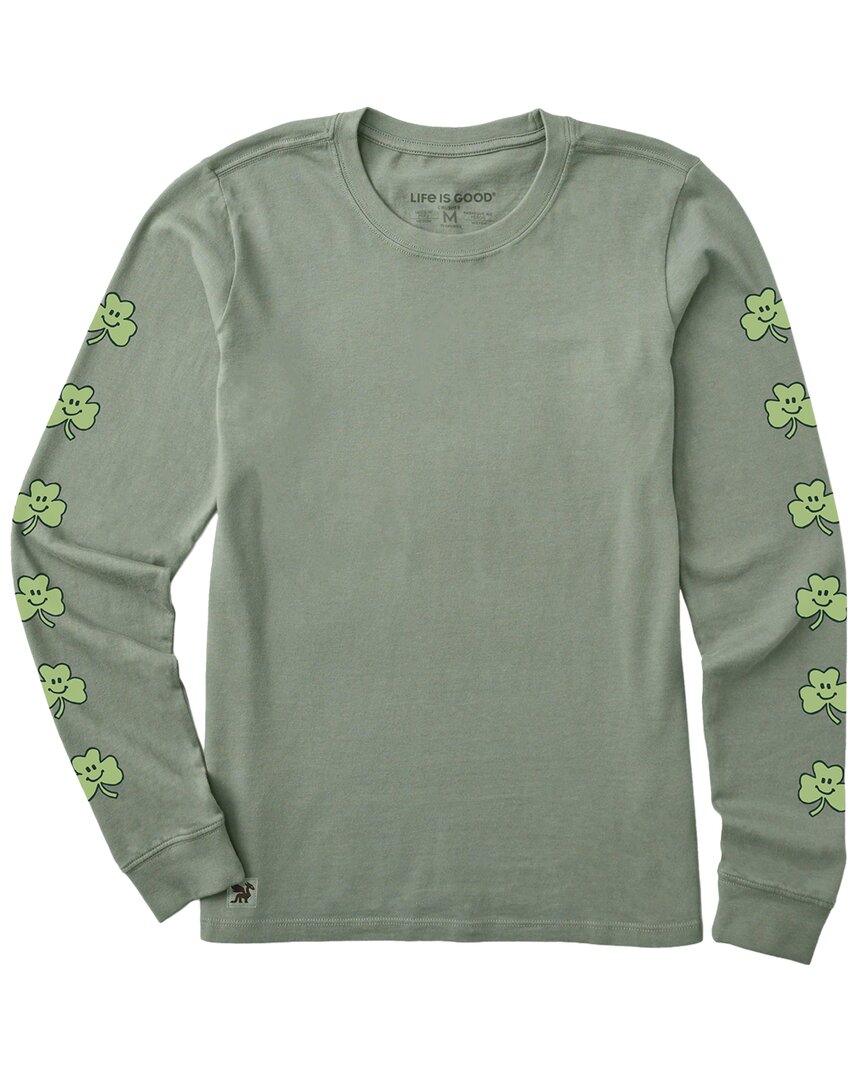 Life Is Good ® Long Sleeve Crusher T-shirt In Gray