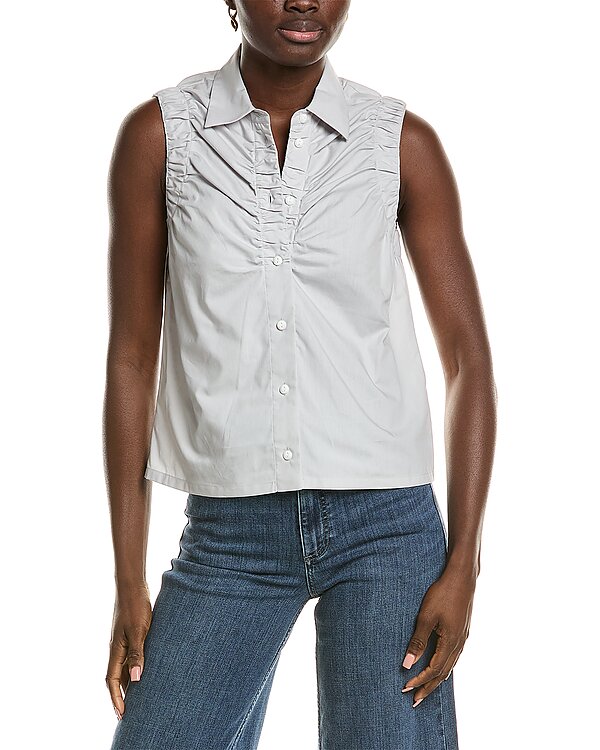 rag & bone Georgina Ruched Shirt