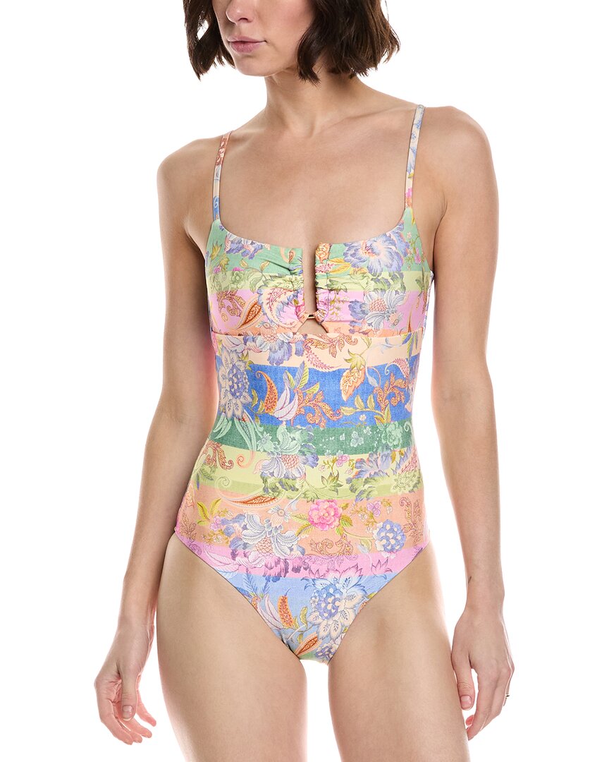 Monte And Lou Scooped U-wire One-piece In Multi
