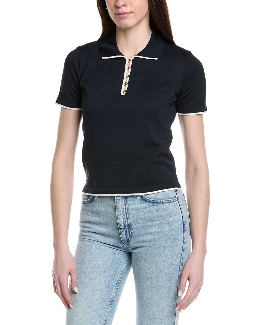 Frame Denim The Sport Polo Shirt In Navy
