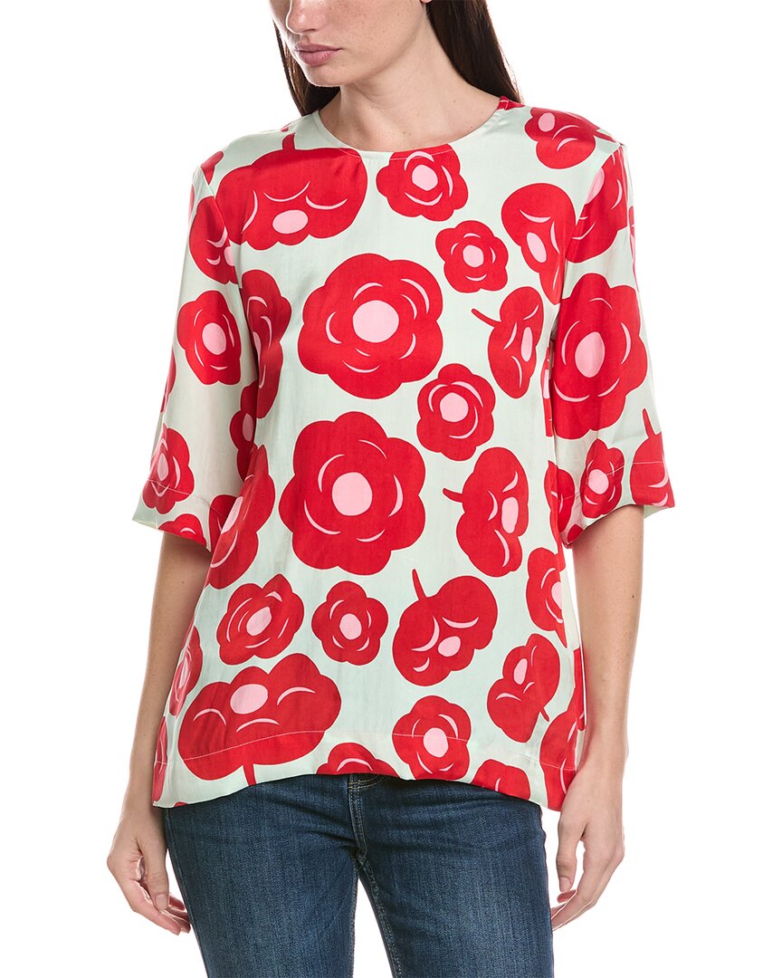 Marimekko Toinen Tumma Tie Back Top In Multi