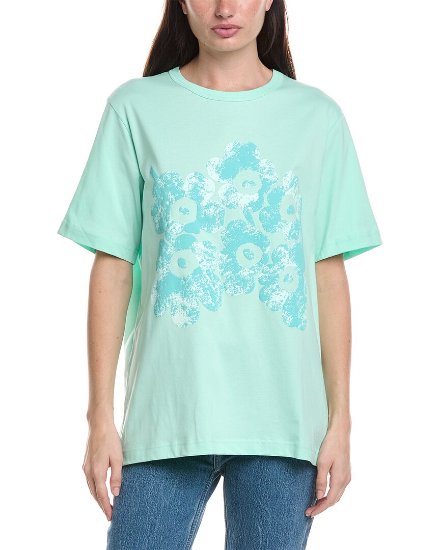 Marimekko Vihne Unikko Placement T-shirt In Green