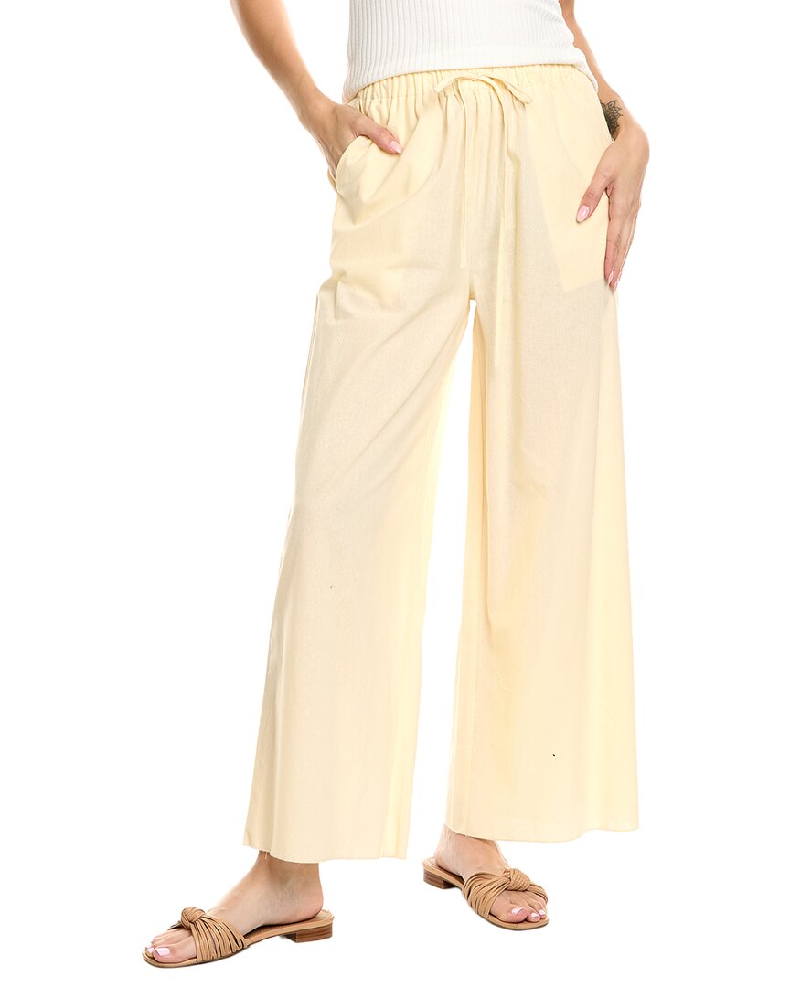 Estellina Solid Pant In Yellow