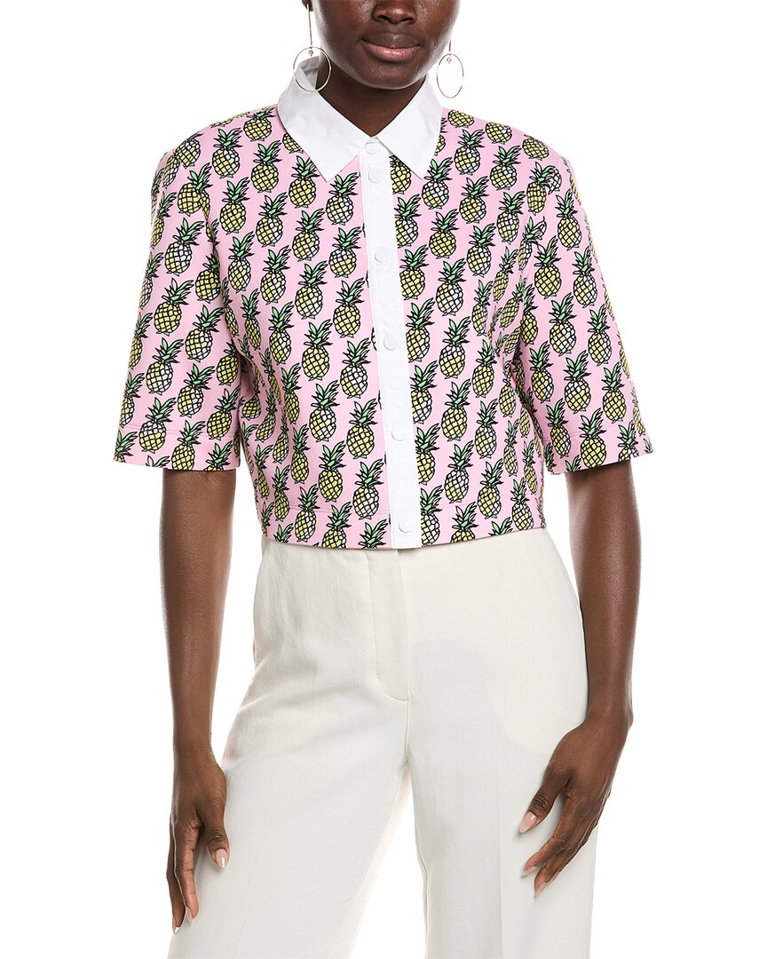 Marc Cain Printed Blouse In Pink