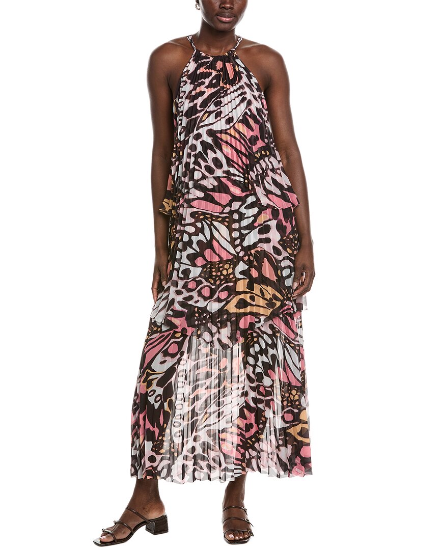 Marc Cain Printed Dress In Pink