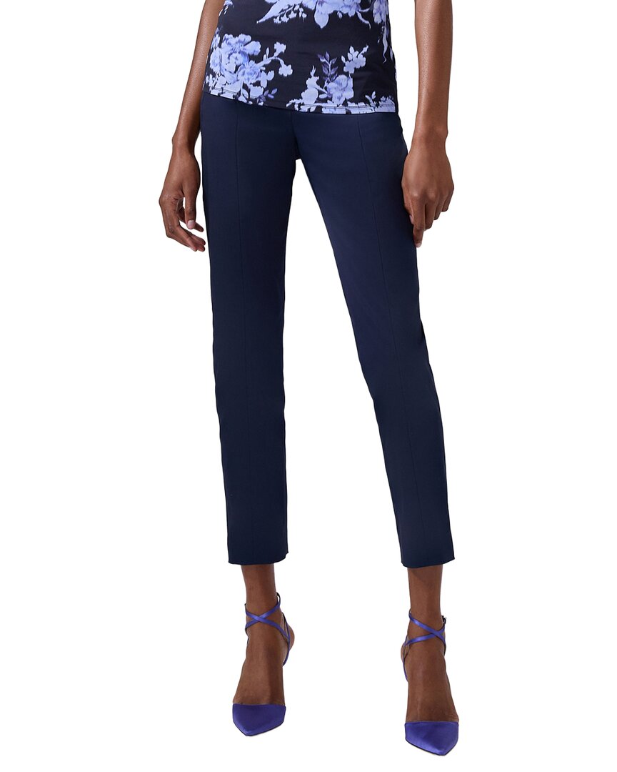Carolina Herrera Slim Straight Leg Pant In Blue