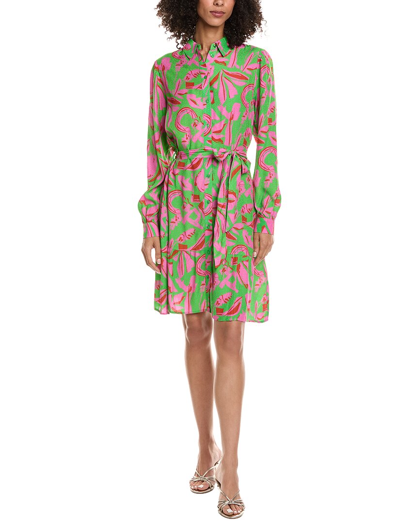 Pom Amsterdam Shirtdress In Gold