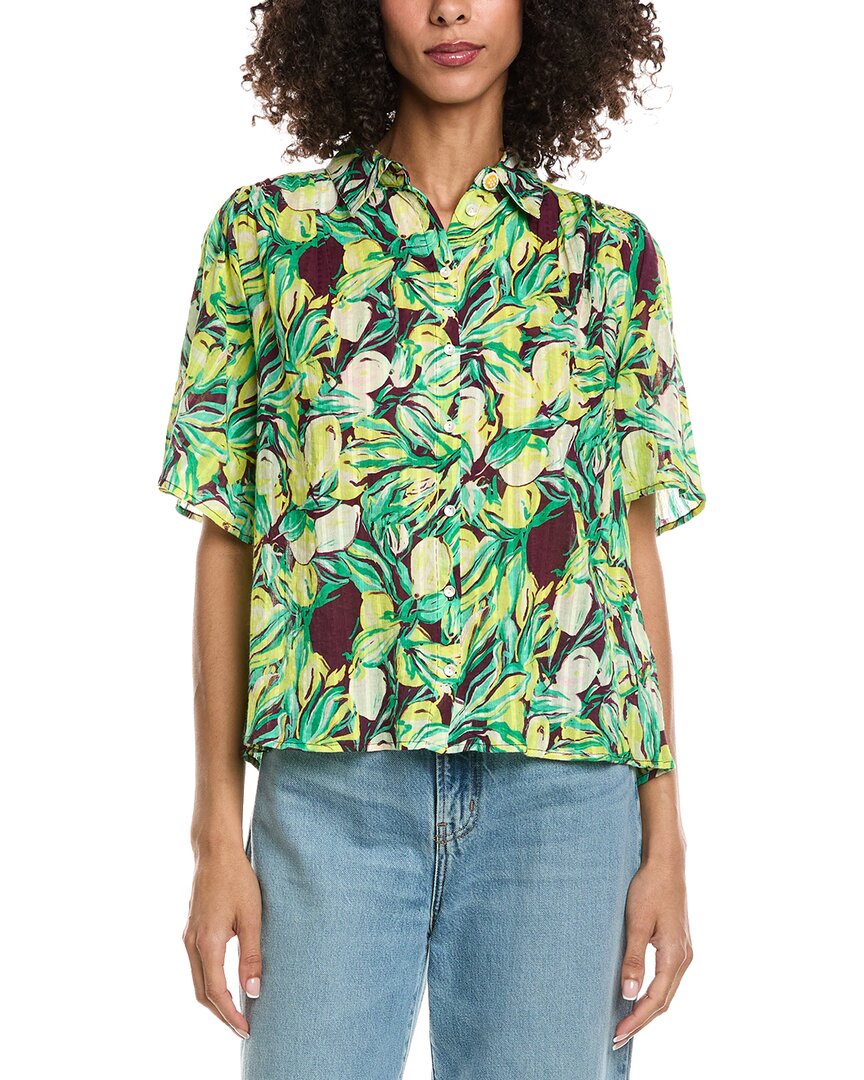 Pom Amsterdam Short Sleeve Shirt In Green