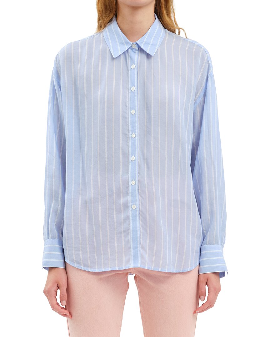 Daze Denim Daze Lotus Shirt In Blue