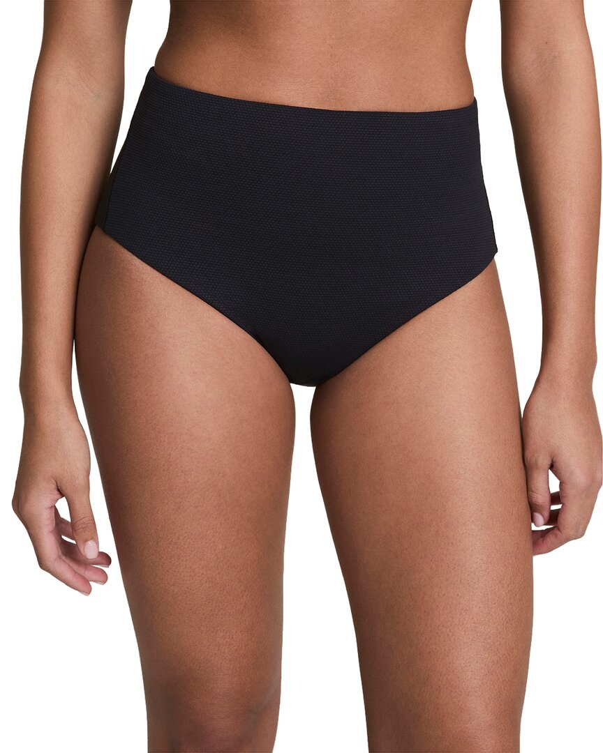 Spanx ® Pique Hi-rise Shaping Cheeky Bottom In Black