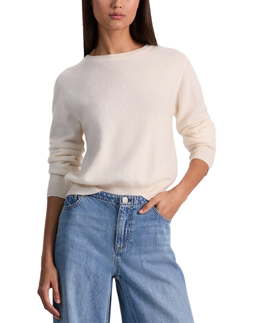 Alice And Olivia Carolee Cashmere Pullover In Neutral