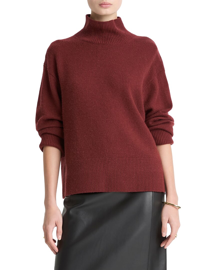 Vince Wool & Cashmere Sweater In 939bor-bordeaux