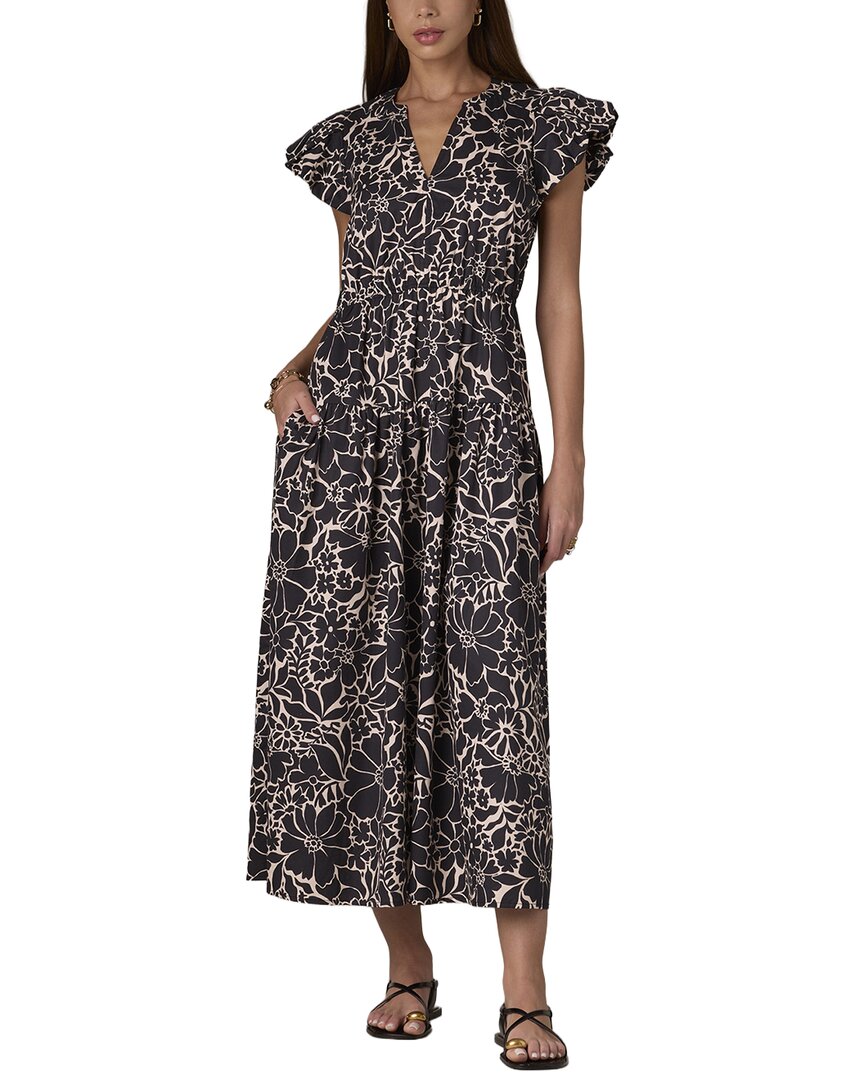 Wit & Wisdom Short Structured Shoulder Cap Sleeve Maxi Dress
