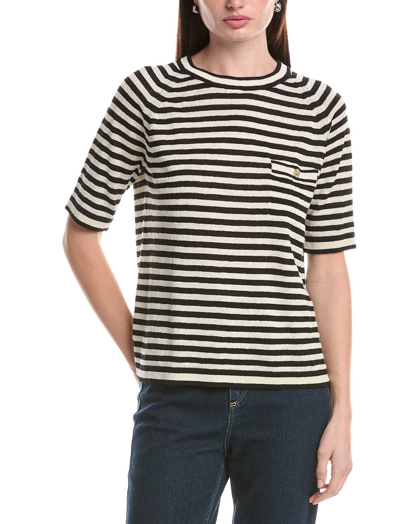Max Mara Linen Beati Sweater In Beige