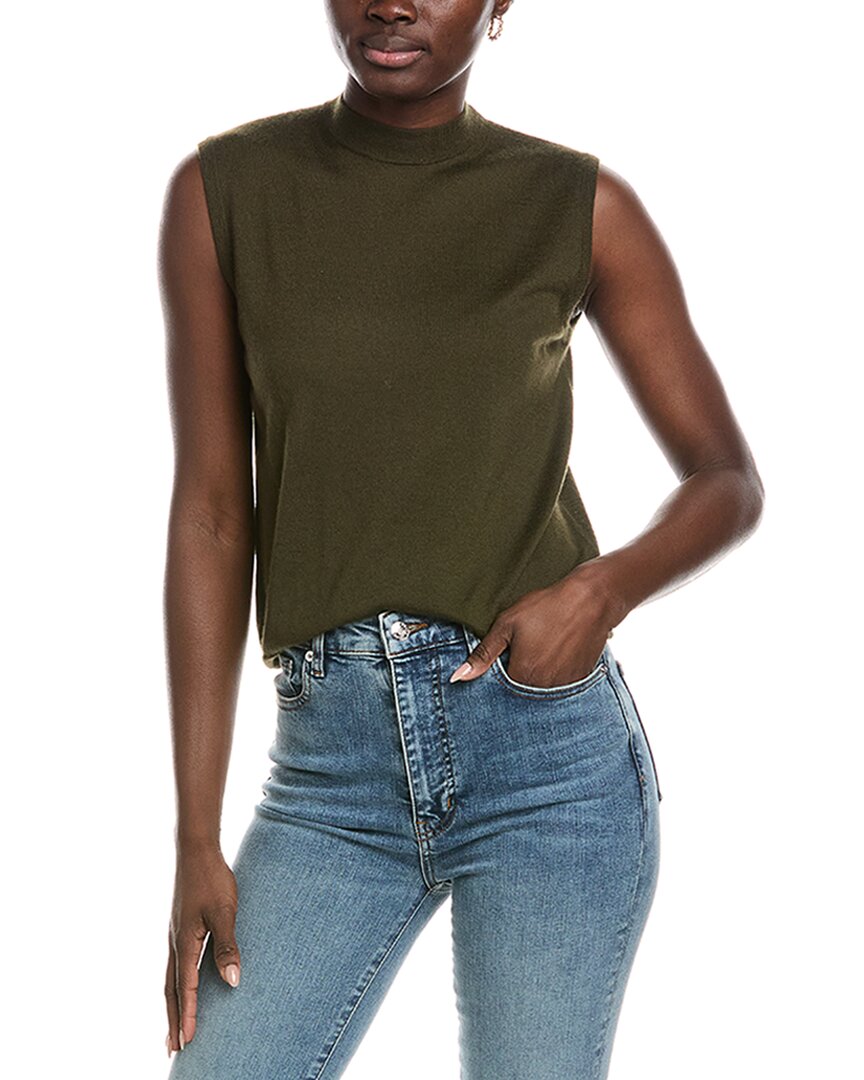 Co Cashmere Shell Tank In Green