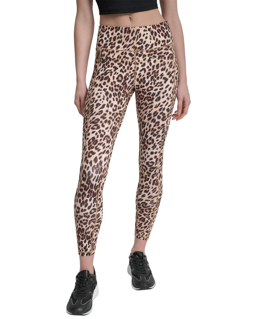 Dkny Leopard-print Leggings In Animal Print
