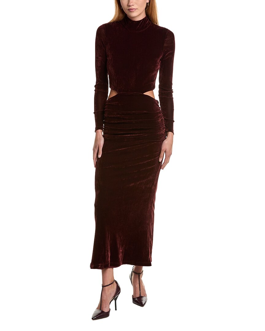 Bardot Alonza Cutout Maxi Dress In Red