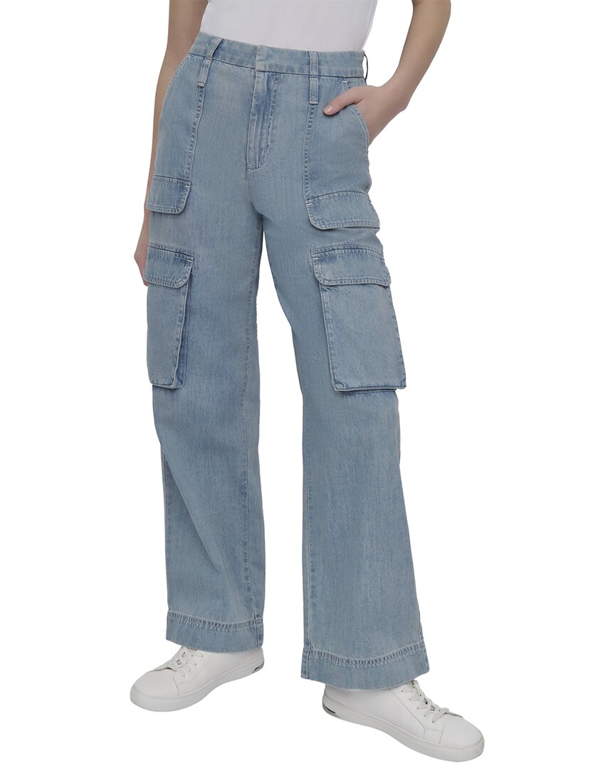Dkny High Rise Rooftop Relaxed Straight Jean In J0g-rooftop