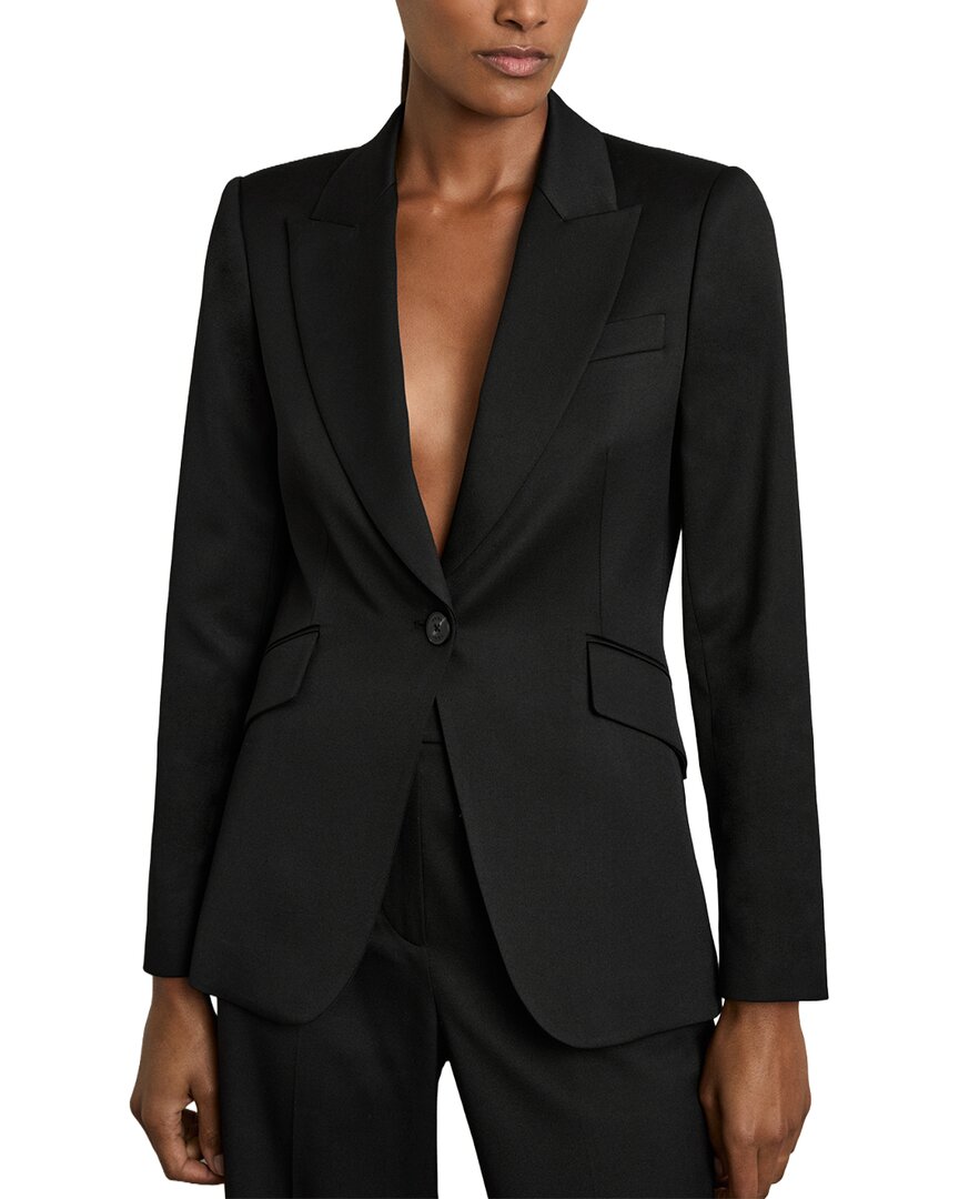 Reiss Millie Tailored Formal Blazer In Black