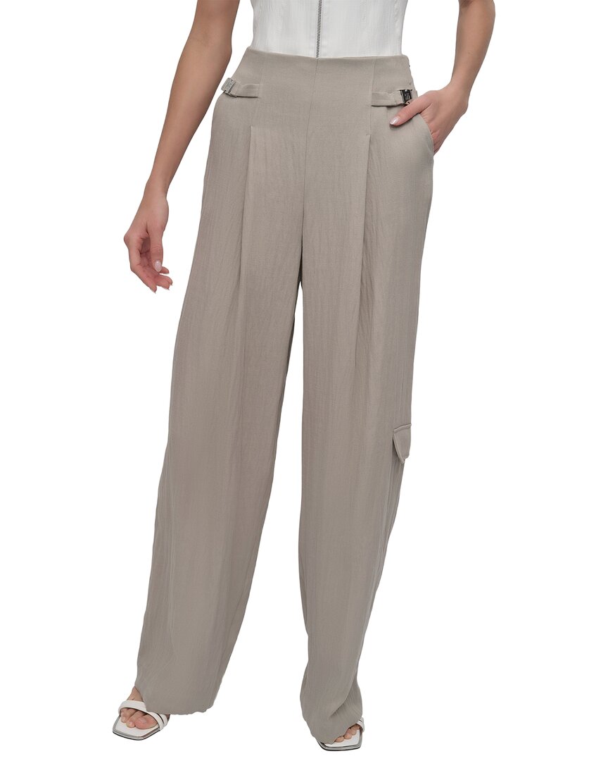Dkny Twill Cargo Pant In Brown