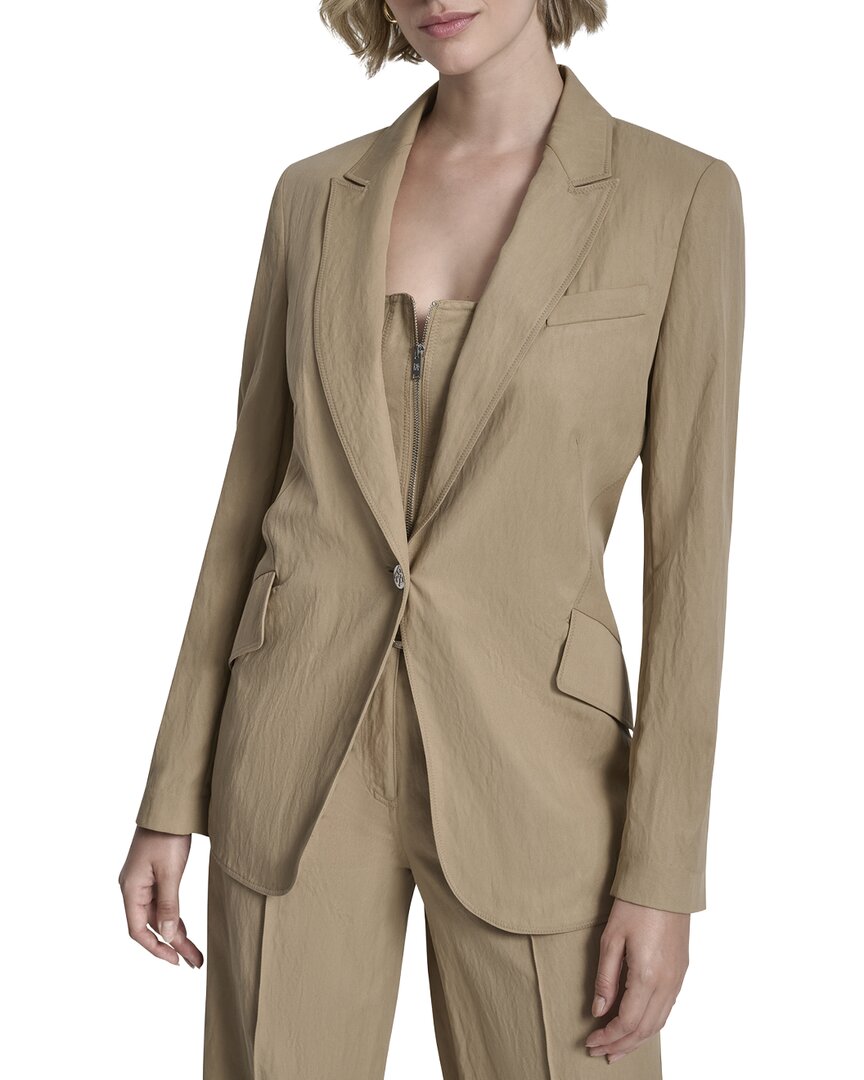 Dkny Zigzag Stretch Blazer In Multi