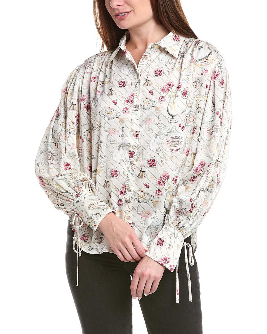 En Saison Dinner Party Button Up Shirt In Pink