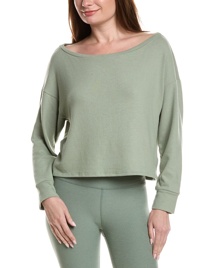 Beyond Yoga Let Loose Pullover In Grey