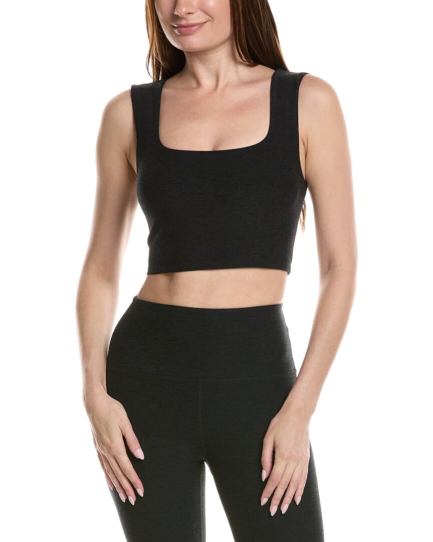 Beyond Yoga Spacedye All Day Cropped Tank Top In Black