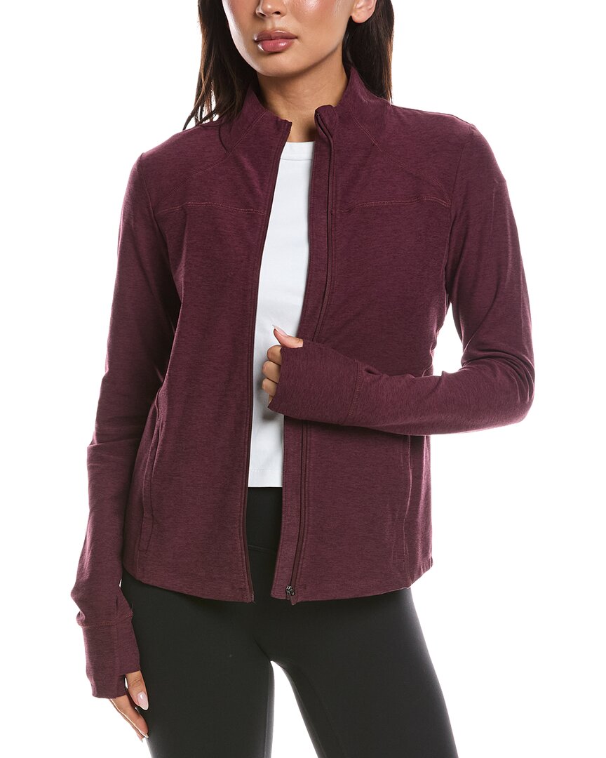 Beyond Yoga Spacedye Trails Active Jacket In Red