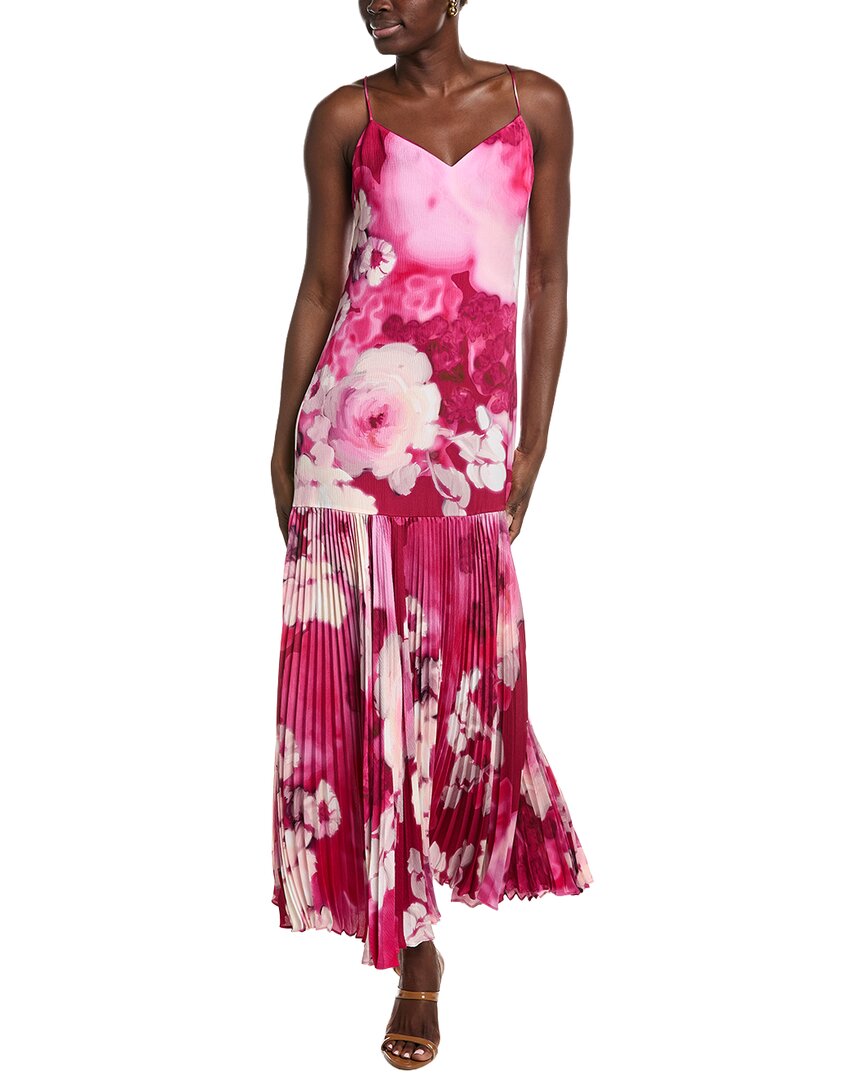 Ungaro Camden Printed Maxi Dress In Red