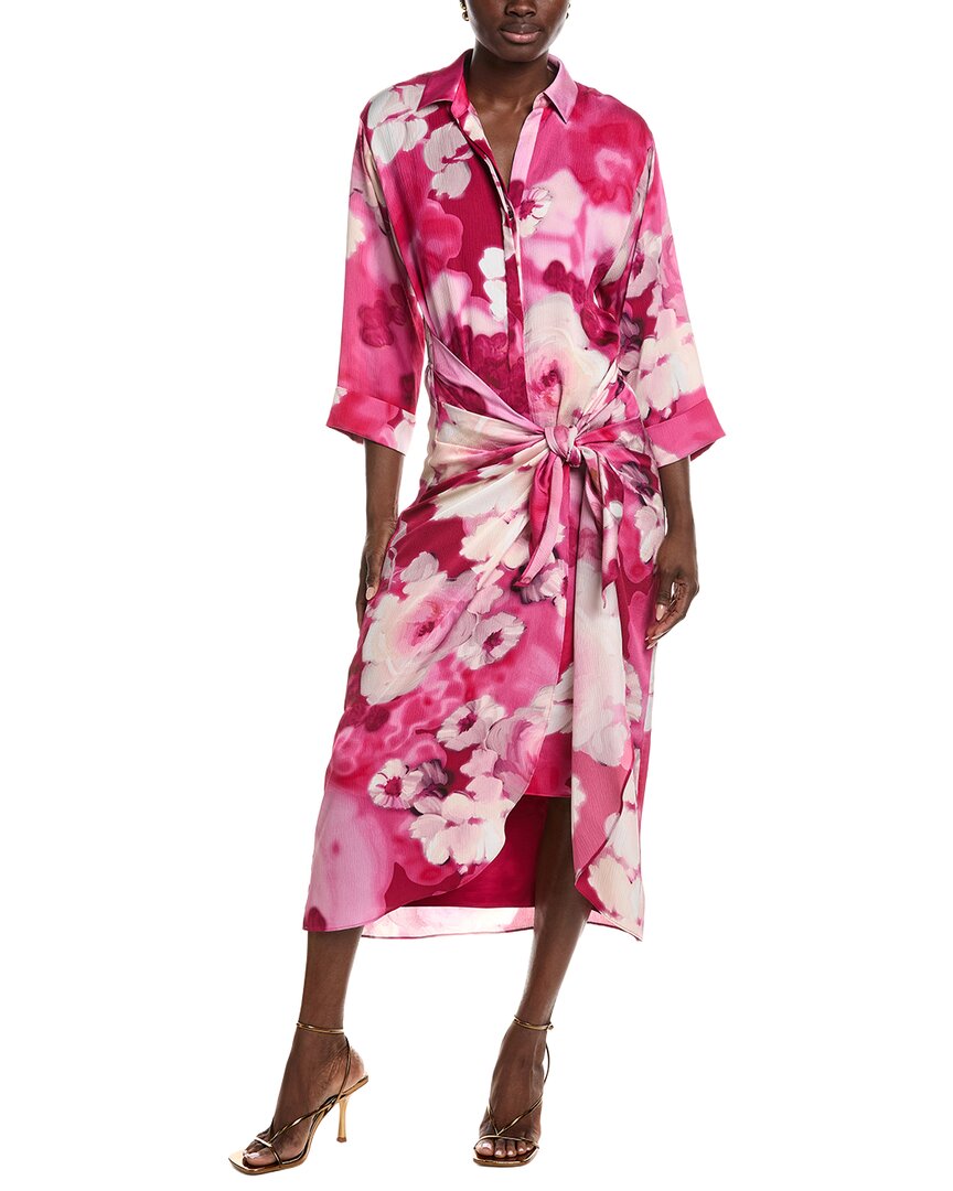 Ungaro Imani Printed Maxi Dress In Red