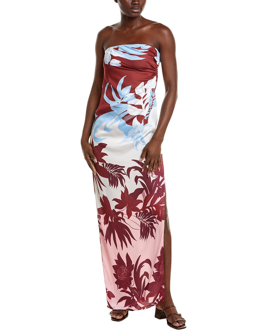Rococo Sand Off-shoulder Maxi Dress In Multi