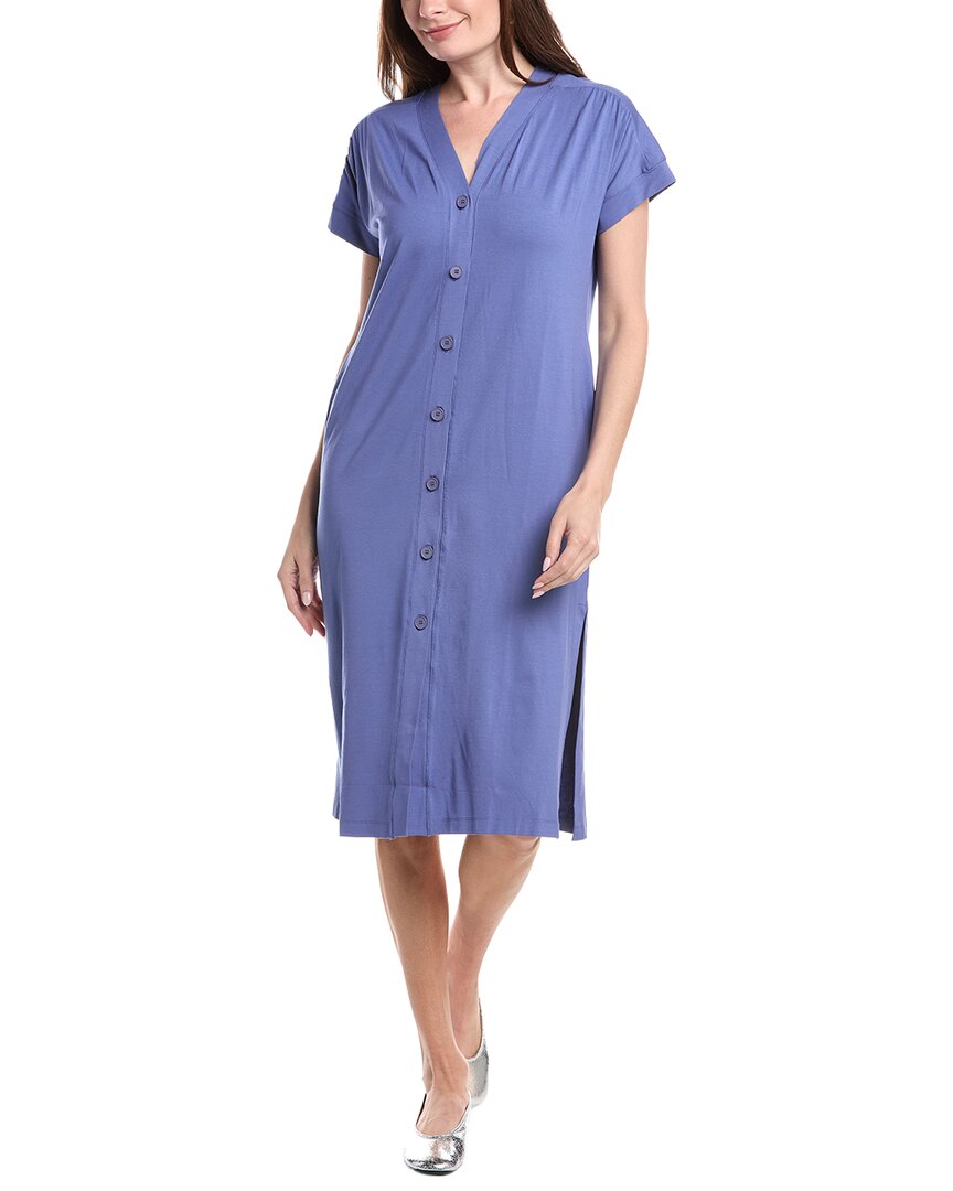 Masai Copenhagen Solid Midi Dress In Blue