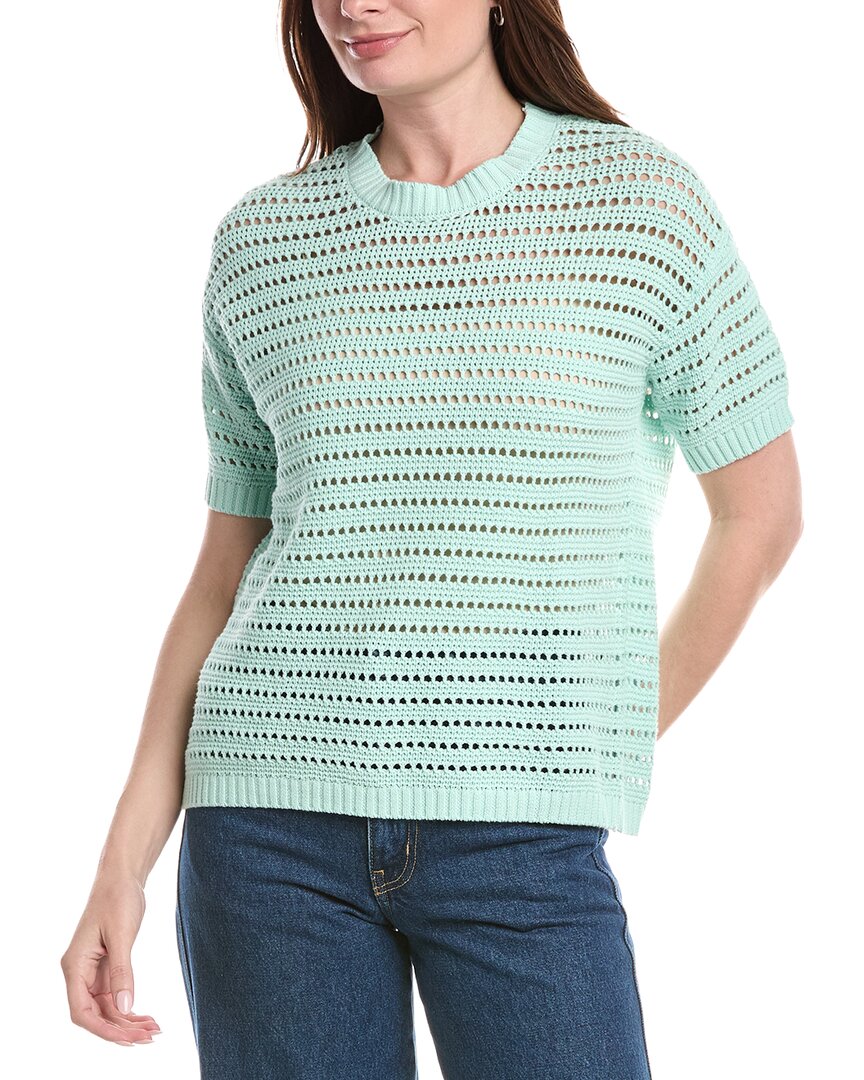 Joseph A . Open Stitch Boxy T-shirt In Brown
