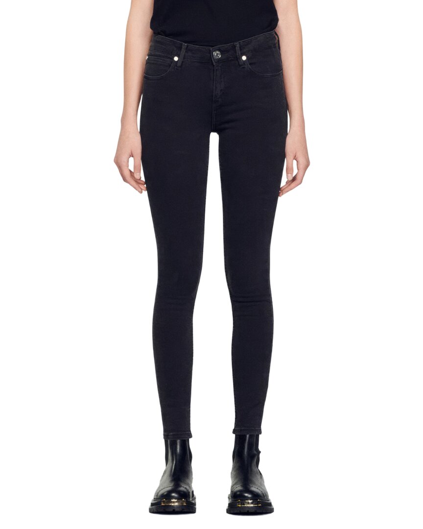 Sandro Pam Jeans In Black