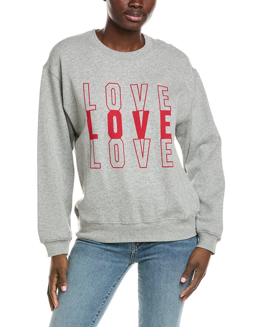 Z Supply Amor Boyfriend Sweatshirt In Gray