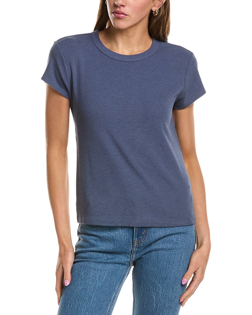 Z Supply Renae Rib Top In Blue