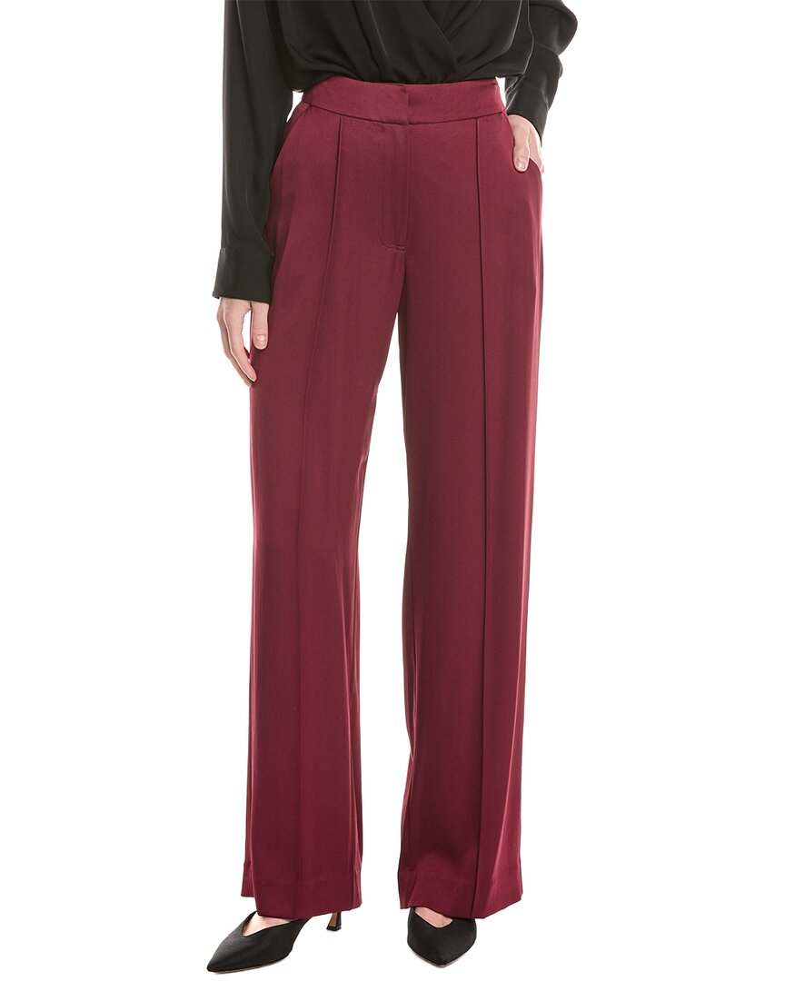 Simkhai Kyra Wide Leg Pant In Burgundy