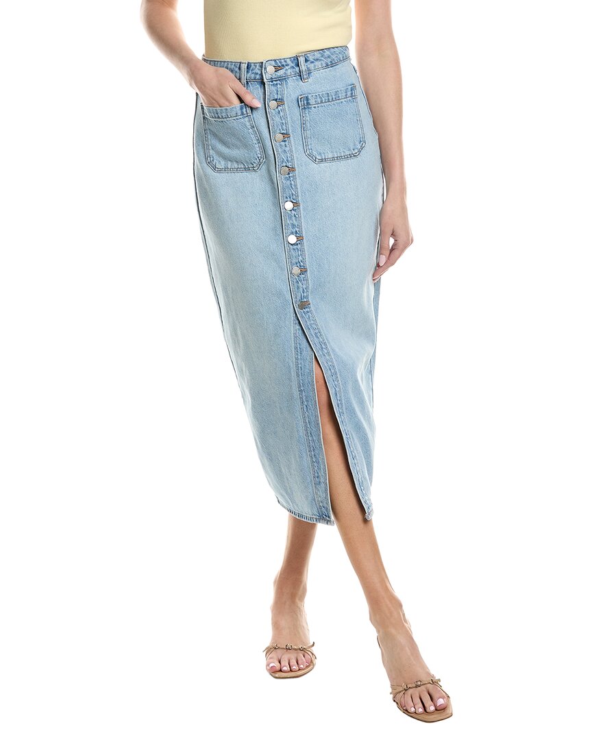 Rolla's Sailor Denim Maxi Skirt In Blue