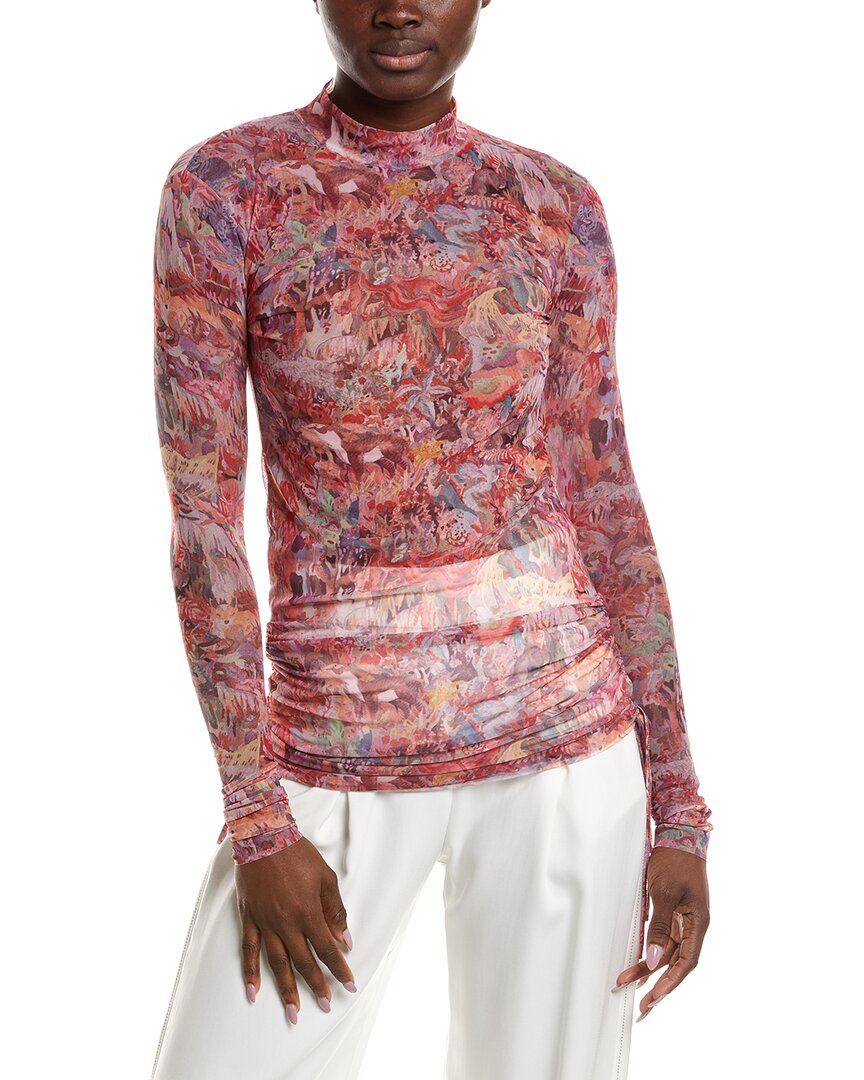 Max Mara Max & Co Rafia Mesh Top In Multi