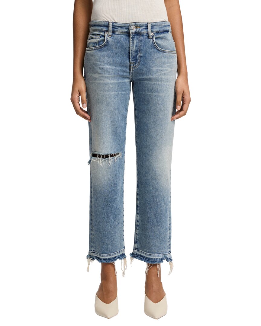 7 For All Mankind Shore Break Calie Straight Ankle Jean