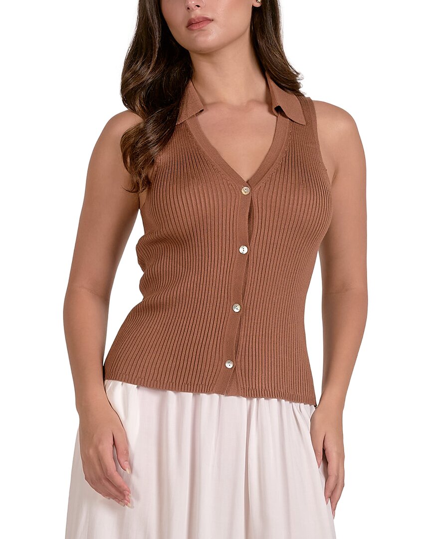 Elan Top In Brown