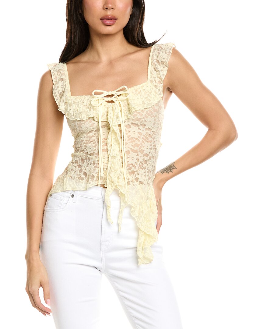 70/21 Embroidered Top In Neutral