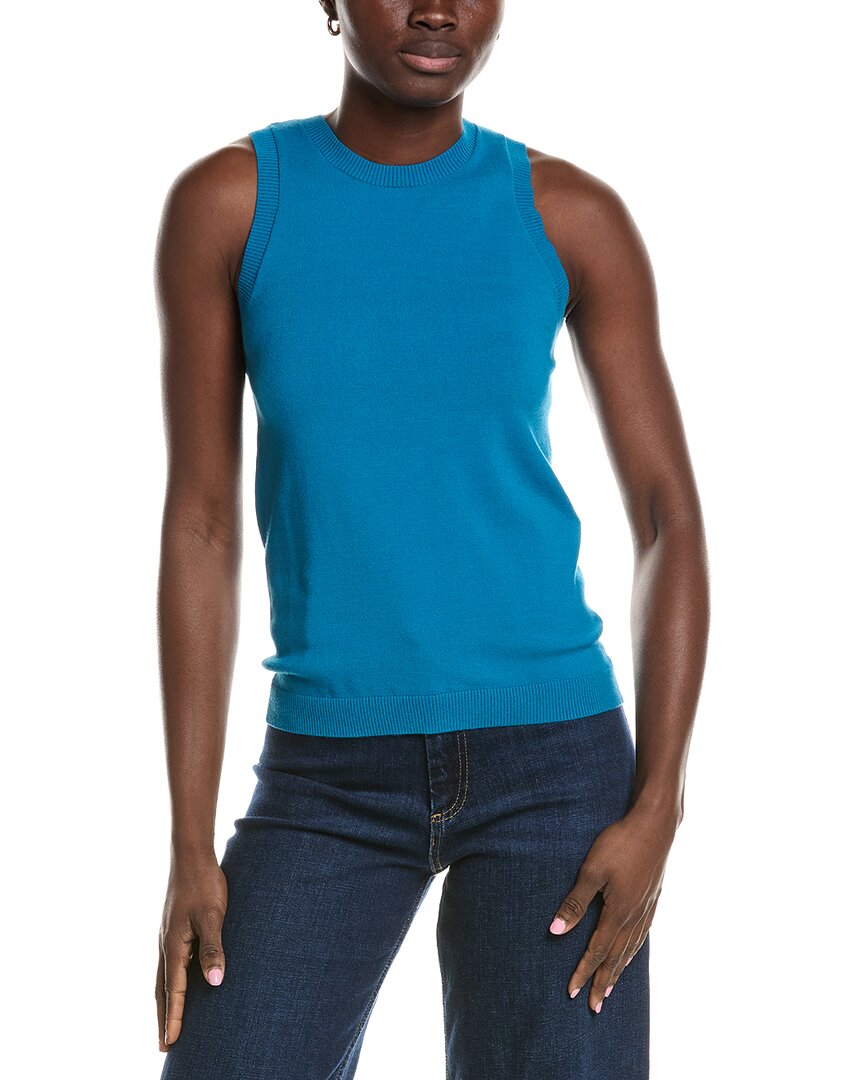 Minnie Rose Knit Tank Top In Blue